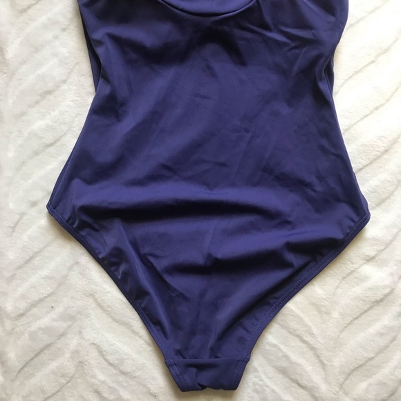 One-Piece Swimsuit Active Training Blue X-Small - Picture 6 of 10